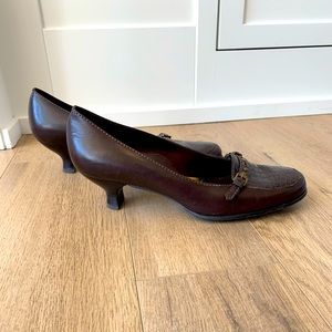 Franco Sarto Brown pumps with Buckles